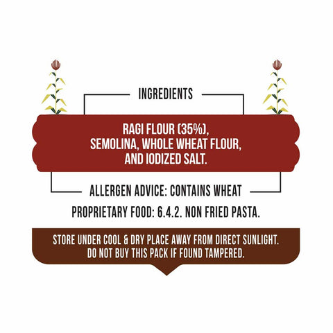 Finger Millet Pasta - Ragi