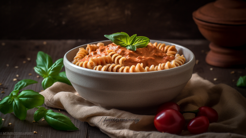 Ragi Millet Pasta with Creamy Tomato Sauce