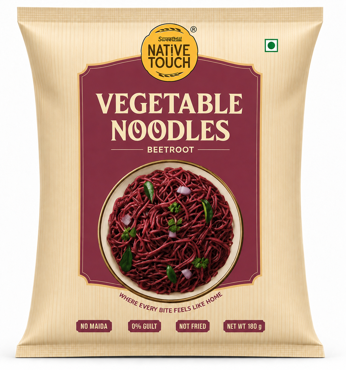 Vegetable Wheat Noodles – Beetroot