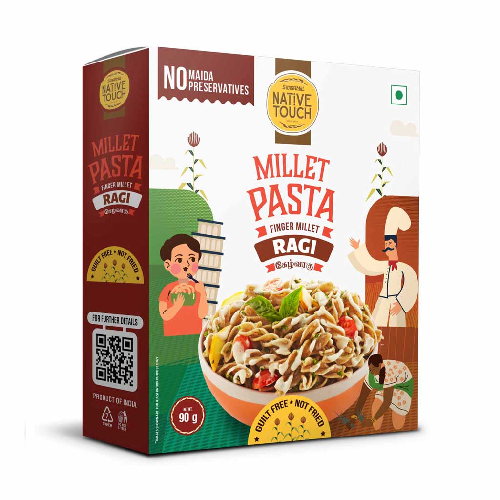Finger Millet Pasta - Ragi - Pasta For Healthy Diet β Native Touch