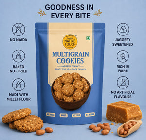 Multigrain Cookies – Jaggery Peanut
