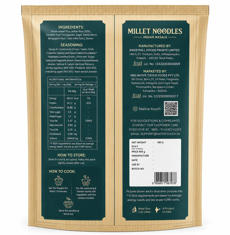 Multimillet Noodles – Indian Masala