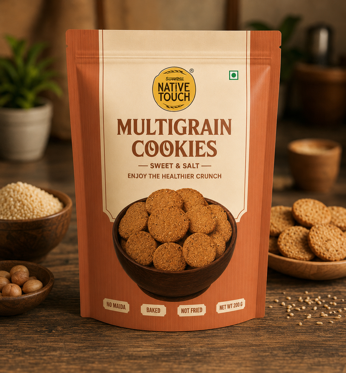 Multigrain Cookies - Sweet & Salt